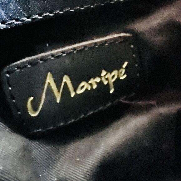 Maripe Brown Basket Woven Fully Lined Crossbody Shoulder Bag Purse - Picture 8 of 8